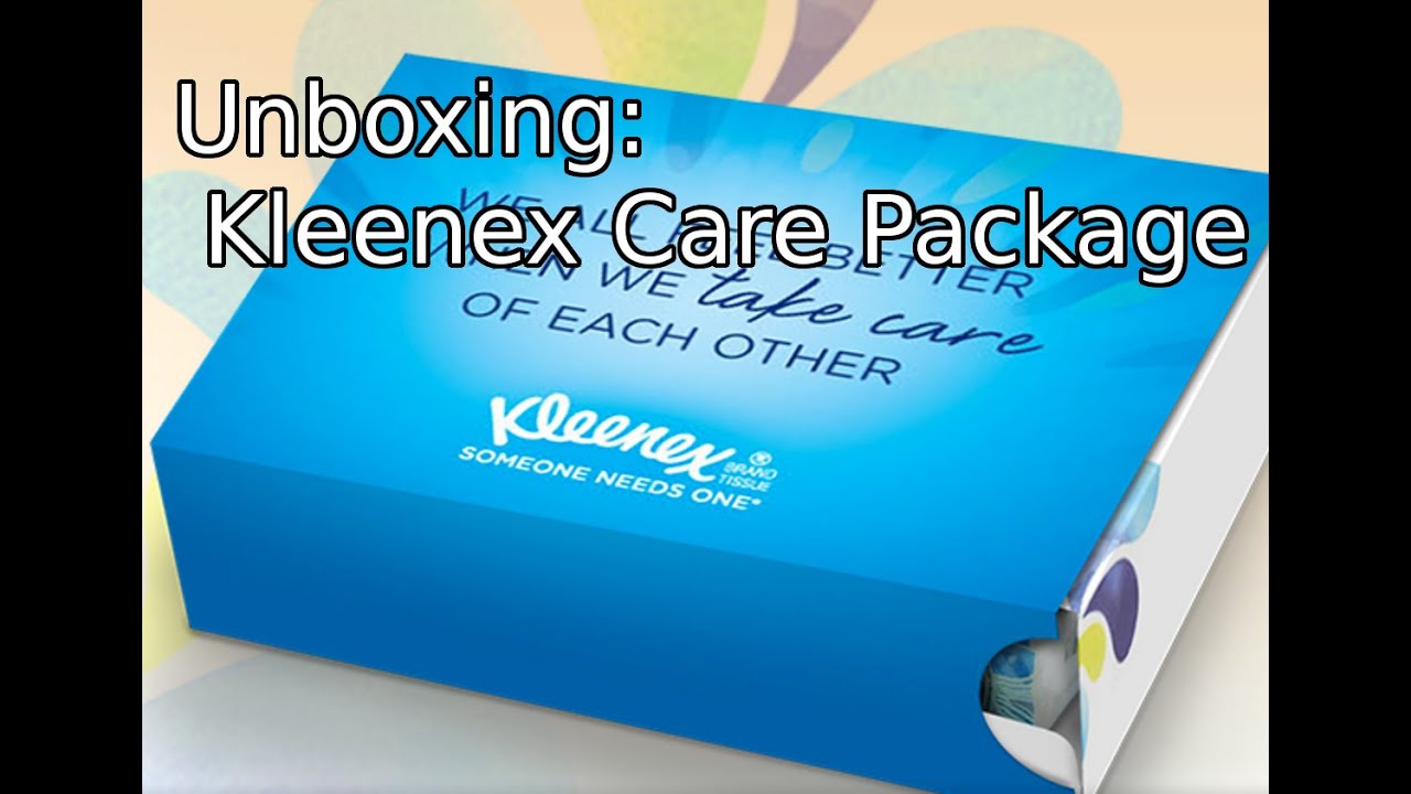 Kleenex Care Package Unboxing YouTube