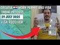 | Croatia work permit and visa timing | #croatia #croatiavisa