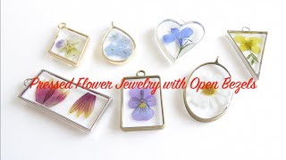 How to Make Pressed Flower Jewelry with Open Bezels
