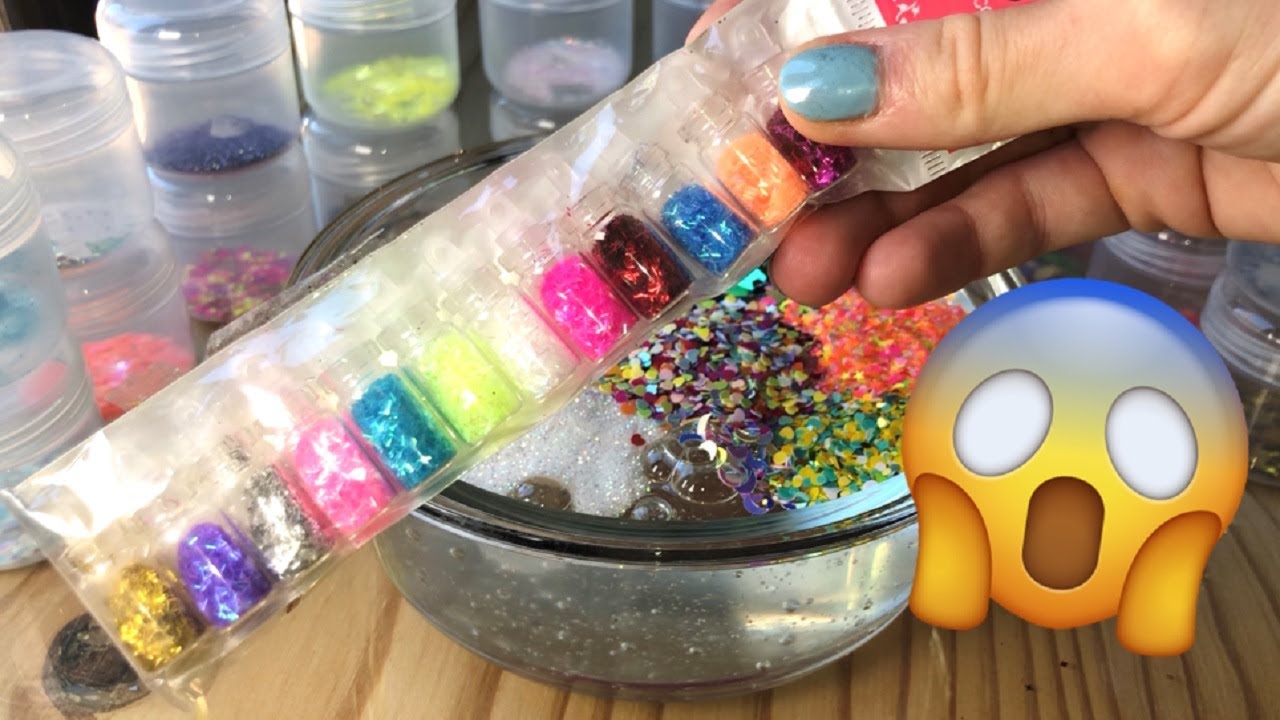 MIXING ALL MY GLITTERS TOGETHER! YouTube
