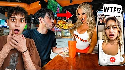lucas & ivanita - FaceTiming My Girlfriend At HOOTERS! *BAD IDEA* | dobre brothers