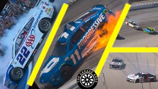 Joey Logano wins and Denny Hamlin blows an engine in dramatic fashion