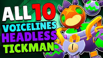 All 10 Headless Tickman Voicelines + Pins!! | New Legendary Skin #subwaysurfers