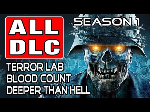 TERROR LAB, BLOOD COUNT, DEEPER THAN HELL - Zombie Army 4 - DLC SEASON 1 Full Walkthrough Longplay