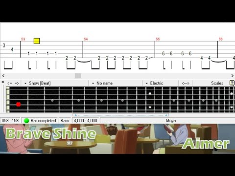 Brave Shine (Bass TAB) - Aimer