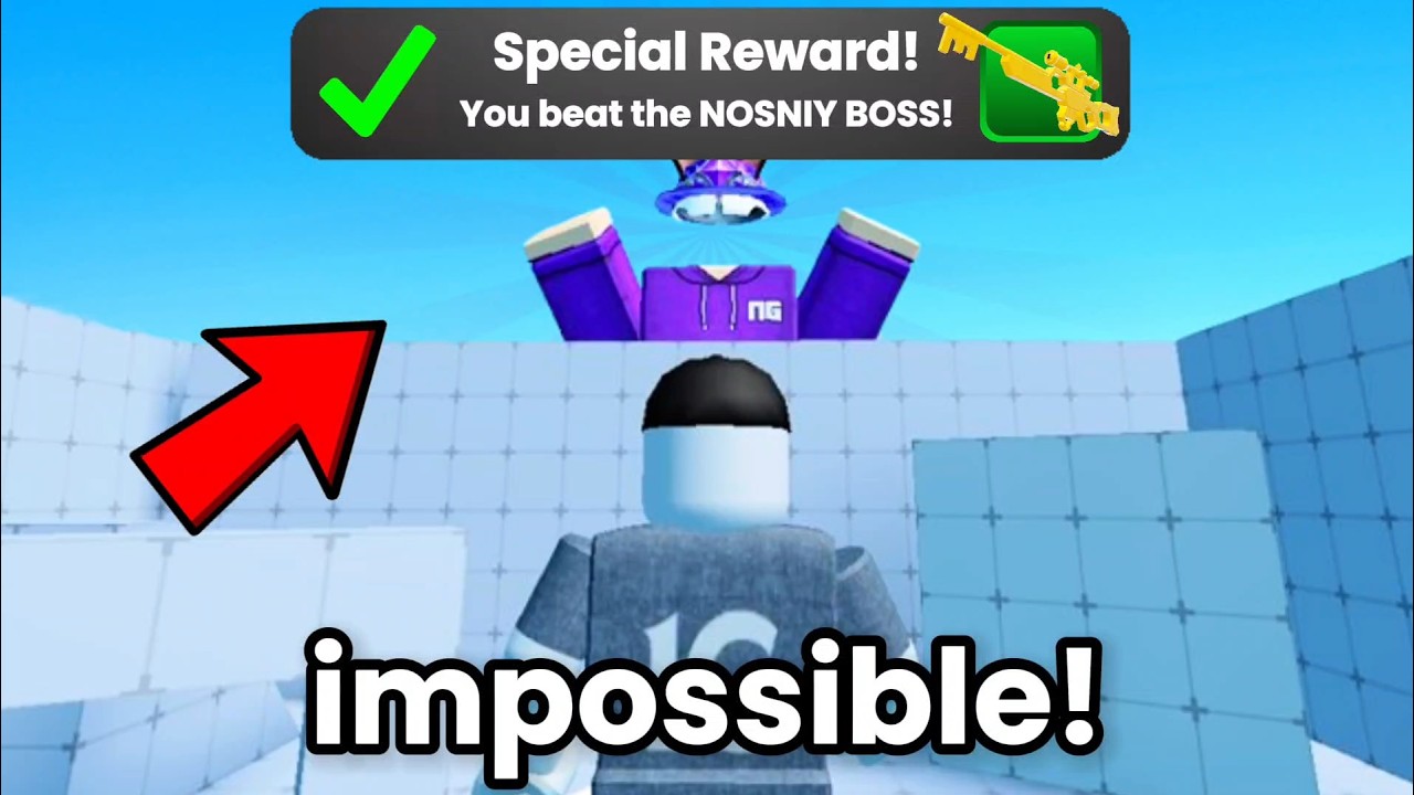 I BEAT the IMPOSSIBLE NOSNIY BOSS Fight in Rivals.. (0.01%) - YouTube