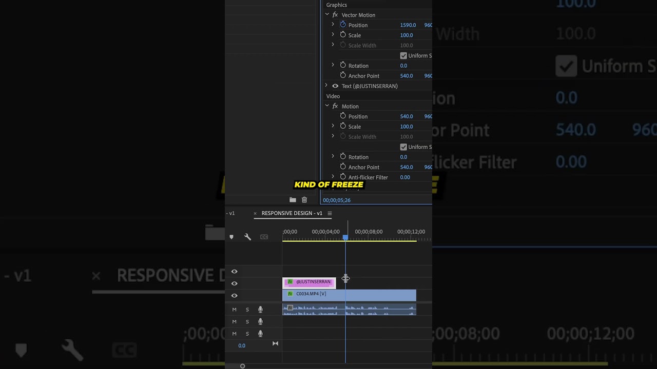 What is RESPONSIVE DESIGN In PREMIERE PRO?!