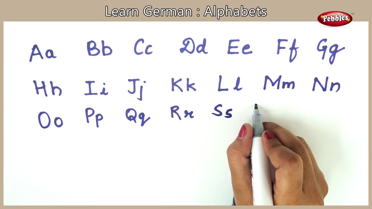 German Alphabets  Learn Alphabets in German  German Basics  German For  Beginners