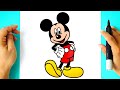 How to DRAW MICKEY MOUSE
