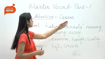 Vocabulary - Mastering Vocab Part 1 (Verbal English Videos)- For CAT, GRE, CSAT & G,MAT exams