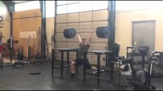 Split jerk from rack: 160 x 1 rep by Philip The Gift Thun Bisgaard