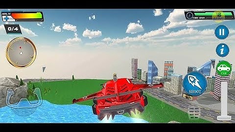 Flying Robot Car Transform: Robot Shooting Games Part2 - Android Gameplay FullHD