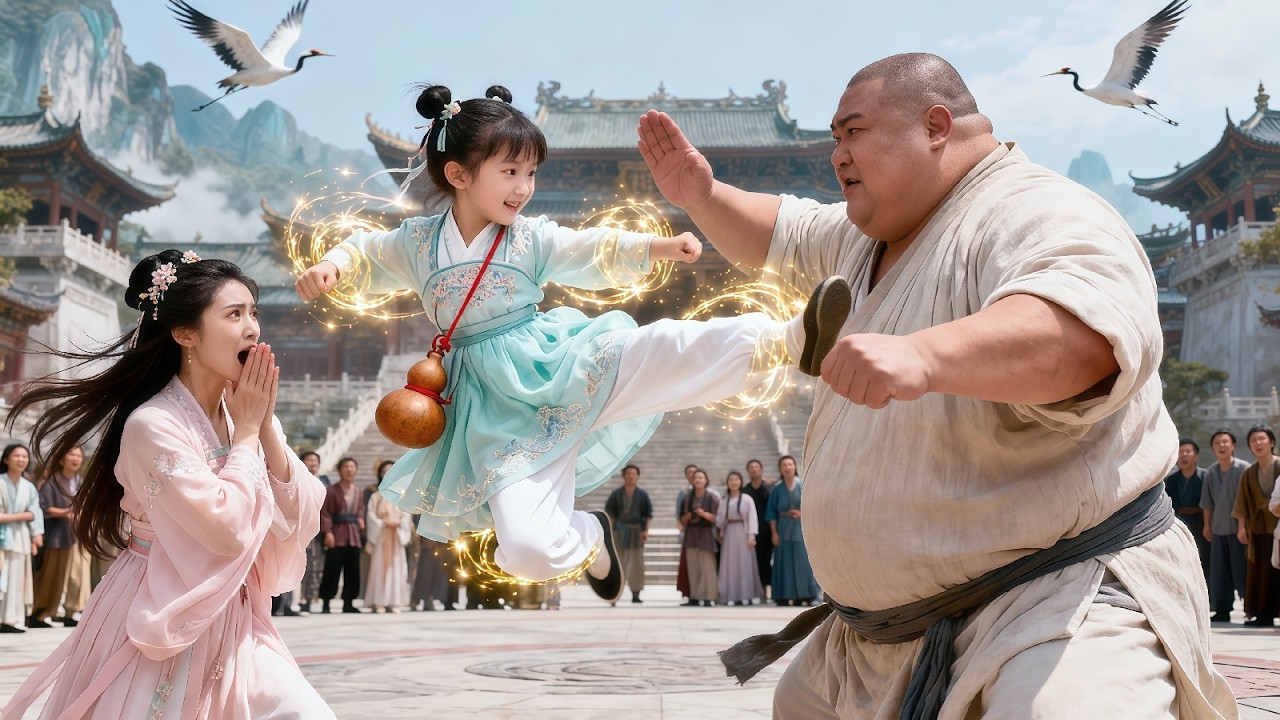 فتاة صغيرة تبلغ 6 سنوات تسقط رجلاً قوياً بحركة واحدة بعد سخرية الجميع، ثم يجثون طلباً للعفو!