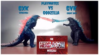 Playmates GvK Heat Ray vs GxK Evolved Godzilla Figures