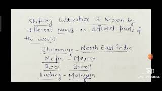 Class 8 GEOGRAPHY Chapter 4 Agriculture Subsistence Farming, Shifting Cultivation Nomadic Herding