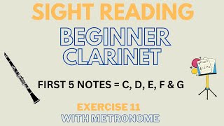 🎶 Your first 5 notes on the CLARINET sight-reading! 🎶