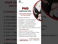 PHD Admission Open | Earn the ‘Dr.’ You Deserve – Enroll Now with RKIMT!