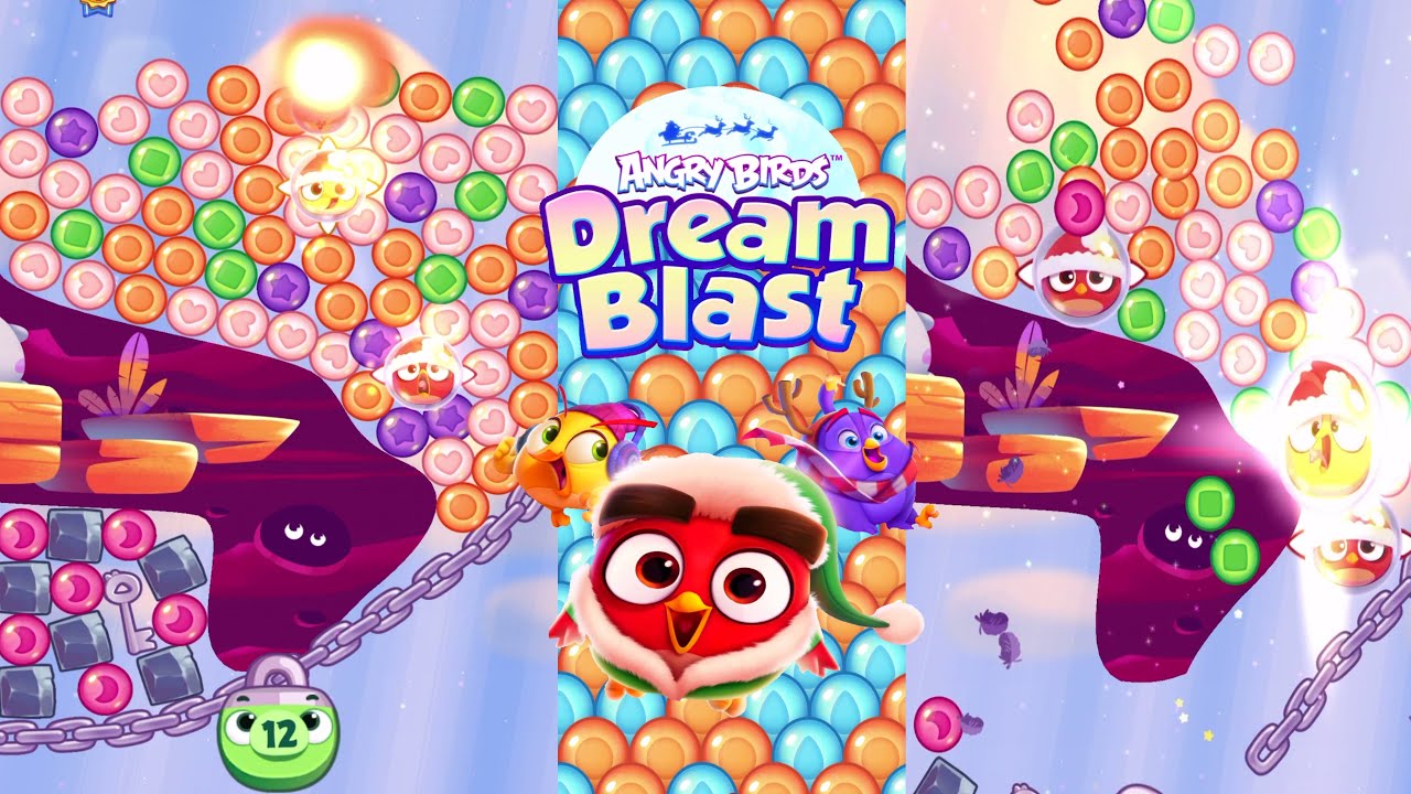 ANGRY BIRDS Dream Blast - Игровой процесс - Часть 18  Уровни 53 - 55