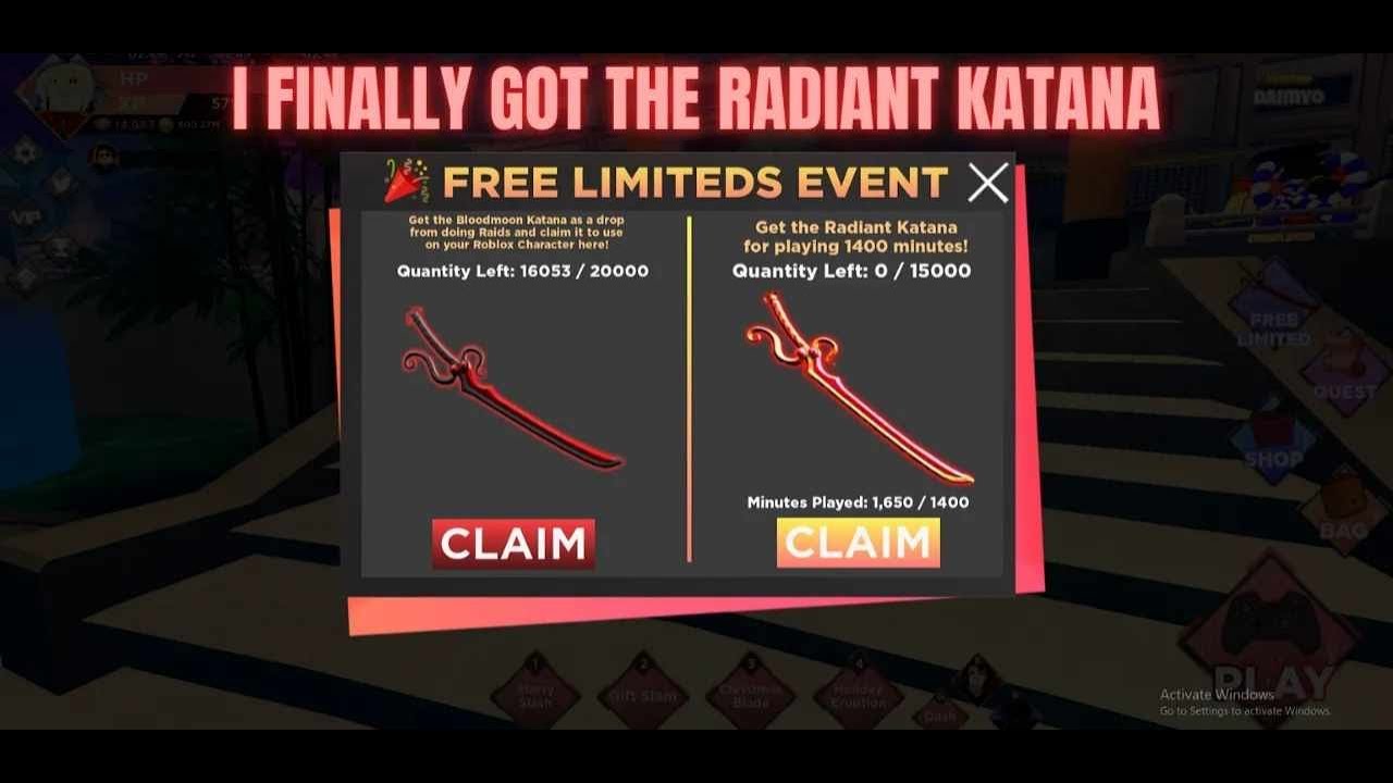 How To Get the Radiant Katana in Anime Dimensions Simulator