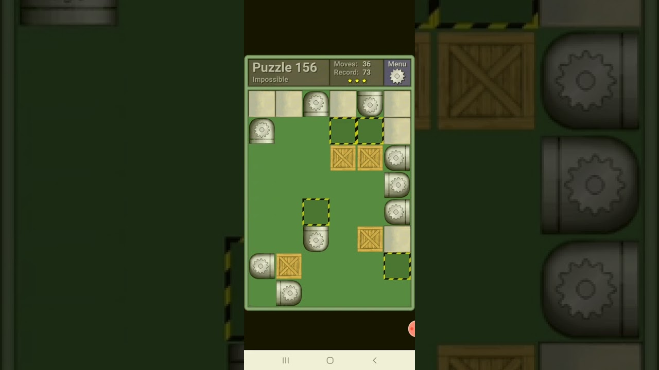 PUSHING MACHINE -- IMPOSSIBLE Puzzle 156 -- [73 moves] -- by qr637