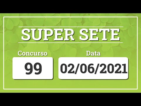 Resultado do sorteio da Super Sete 99