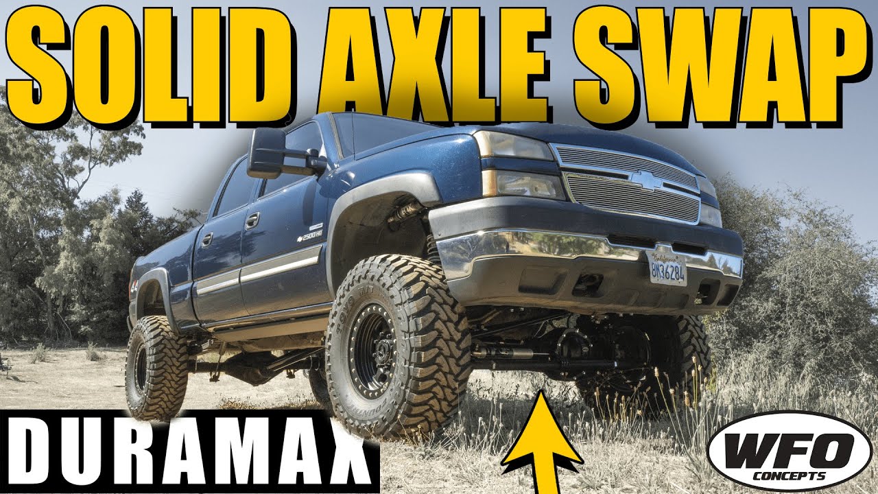 Solid Axle Swapping a 2006 2500 HD Duramax YouTube