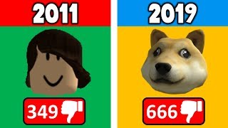 Most Hated Roblox Hats Of All Time 2011-2019