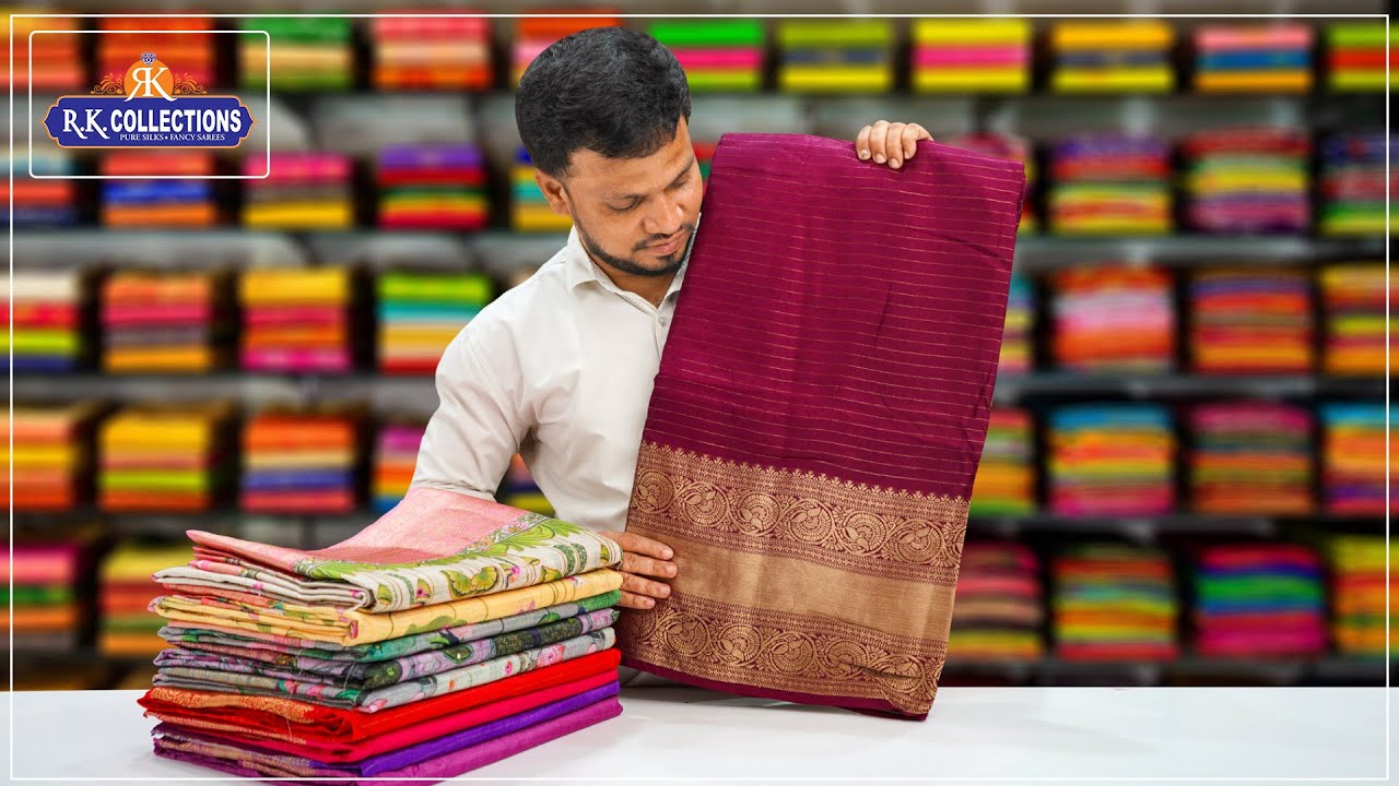 Kota Silk Pichwai Prints And Fancy Silk Kanchi Border Sarees I@Rkcollectionssarees