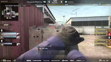 CS:GO Fnatic Dennis standin easy 3k vs Nip