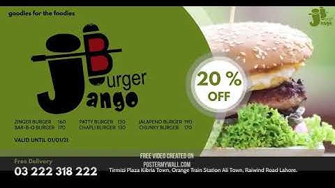 jango burger fast food restaurant 03222318222