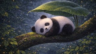 Sleep in 5 Minutes | 🐼 Cute Panda Sleeping | 🌧️ Rain Melody Lullaby | Baby Calming & Relaxing Loop screenshot 4