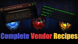 PoE 3.18 | Challenge | Guide | Complete Vendor Recipes | Sentinel