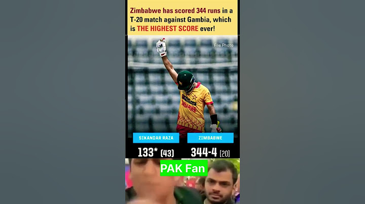 Zimbabwe hit T20i Record  344 vs ambia | ZIM vs GM #ytshorts #shorts