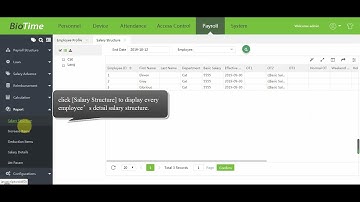 ZKBioTime Video Guide Payroll Report