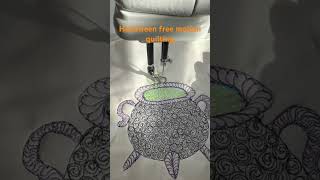 Thread painting Halloween designs #quilted #fmq #threadpainting #freemotionquilting