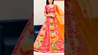 Stop Scrolling! This Colorful Lehenga Look is Pure Festive Magic ✨😍 #LehengaLook” #shortvideo#viral