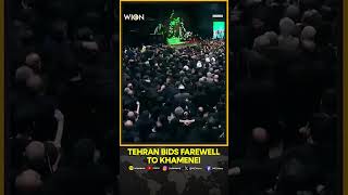 Iranians Gather For Late Supreme Leader Khamenei Farewell Ceremony In Tehran | Shorts
