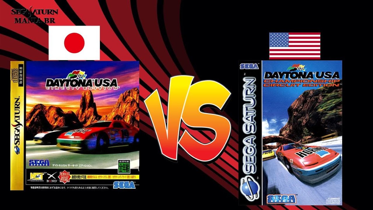 DAYTONA USA CCE JAPAO VS DAYTONA USA CCE EUA SATURN GAMES REVIEW(03)