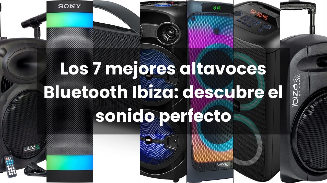 ALTAVOZ BLUETOOTH ILUMINADO IBIZA SOUND 20W