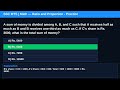 SSC MTS 2025: Math - Ratio and Proportion - Practice