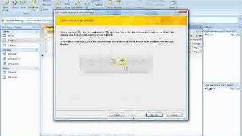 Collect Access 2007 Data using Outlook