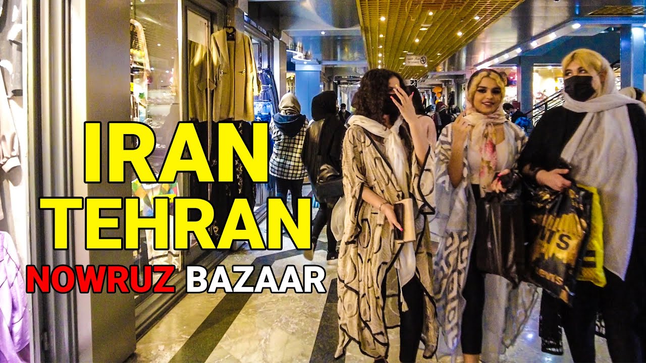IRAN - Walking 1 week before Nowruz 1401 on Reza Great Bazaar Tehran 2022 تهران بازار