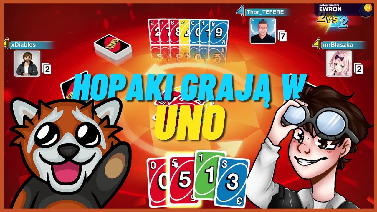 EWRON gra w UNO z HOPAKAMI | THOREK DIABLES MRBLASZKA