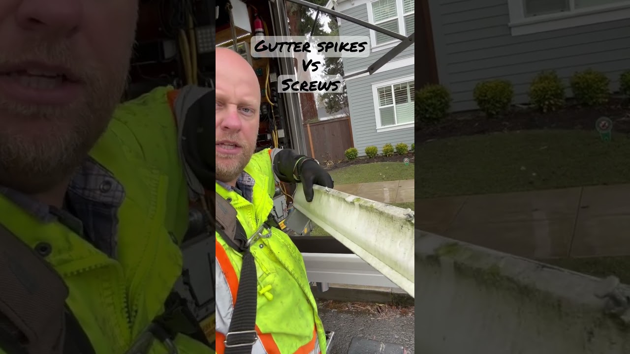 Gutter spikes vs screws