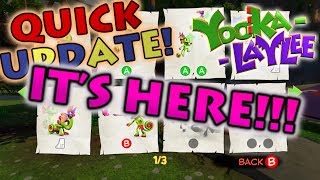 Yooka-Laylee Quick Update - Spit N Polish Update NOW LIVE!!!
