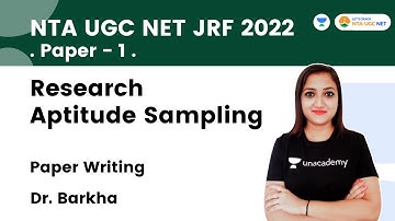 Research Aptitude: Sampling  | NTA UGC NET JRF 2022 | Dr. Barkha | Let