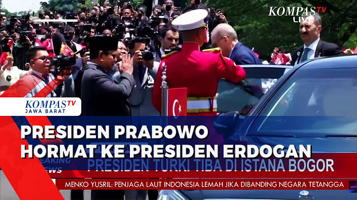 Tiba di Istana Bogor, Presiden Prabowo Beri Hormat Ke Presiden Erdogan