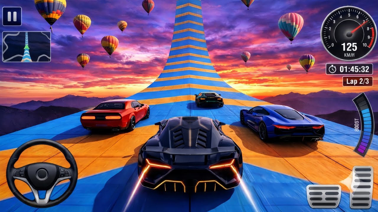 Ultimate New Super Car Racing Stunts 3D - Extreme Car Driving - Android Gameplay