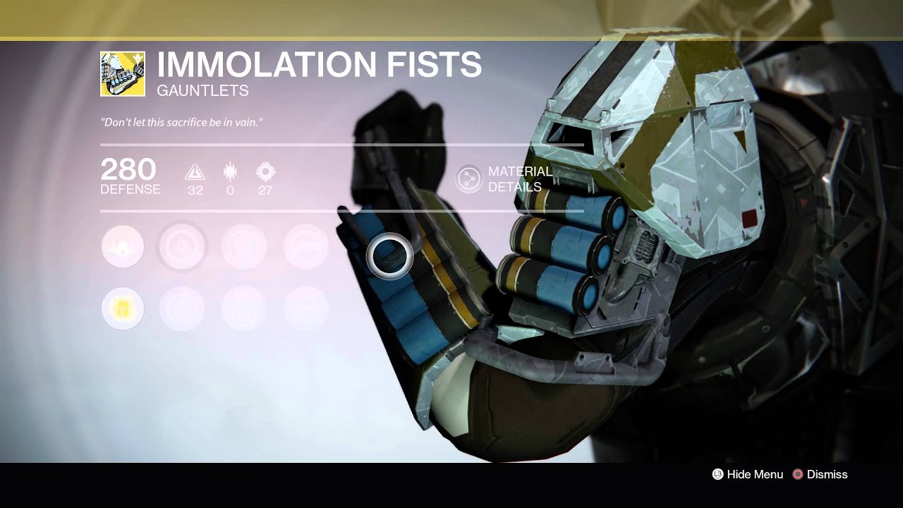 Destiny: The Taken King - XUR (10-2-15) Immolation Fists (Exotic ...