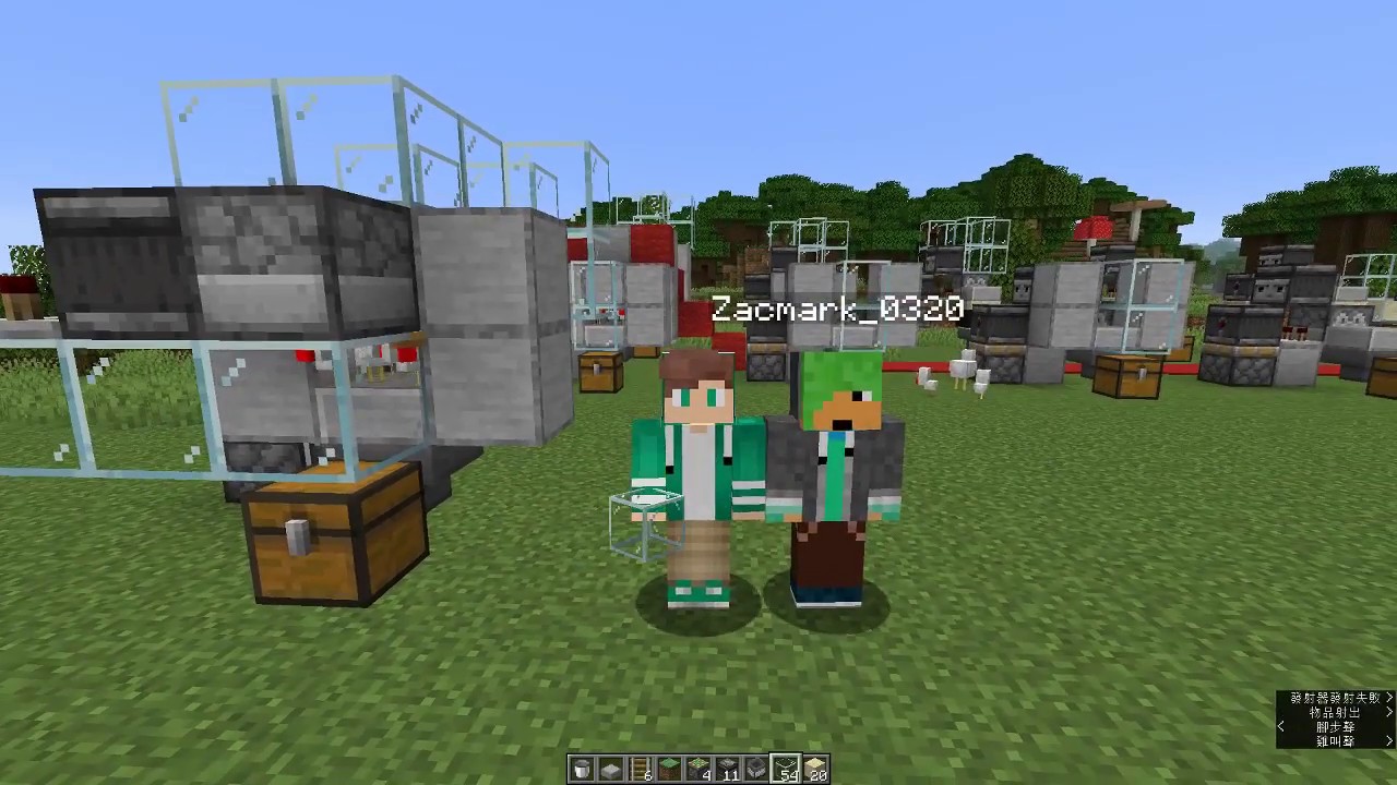 【Minecraft】1.14 高效率 超簡易 全自動 養雞 生產 烤雞 生雞 羽毛 教學 Feat.風飛 羋羋【B Yan】 - YouTube